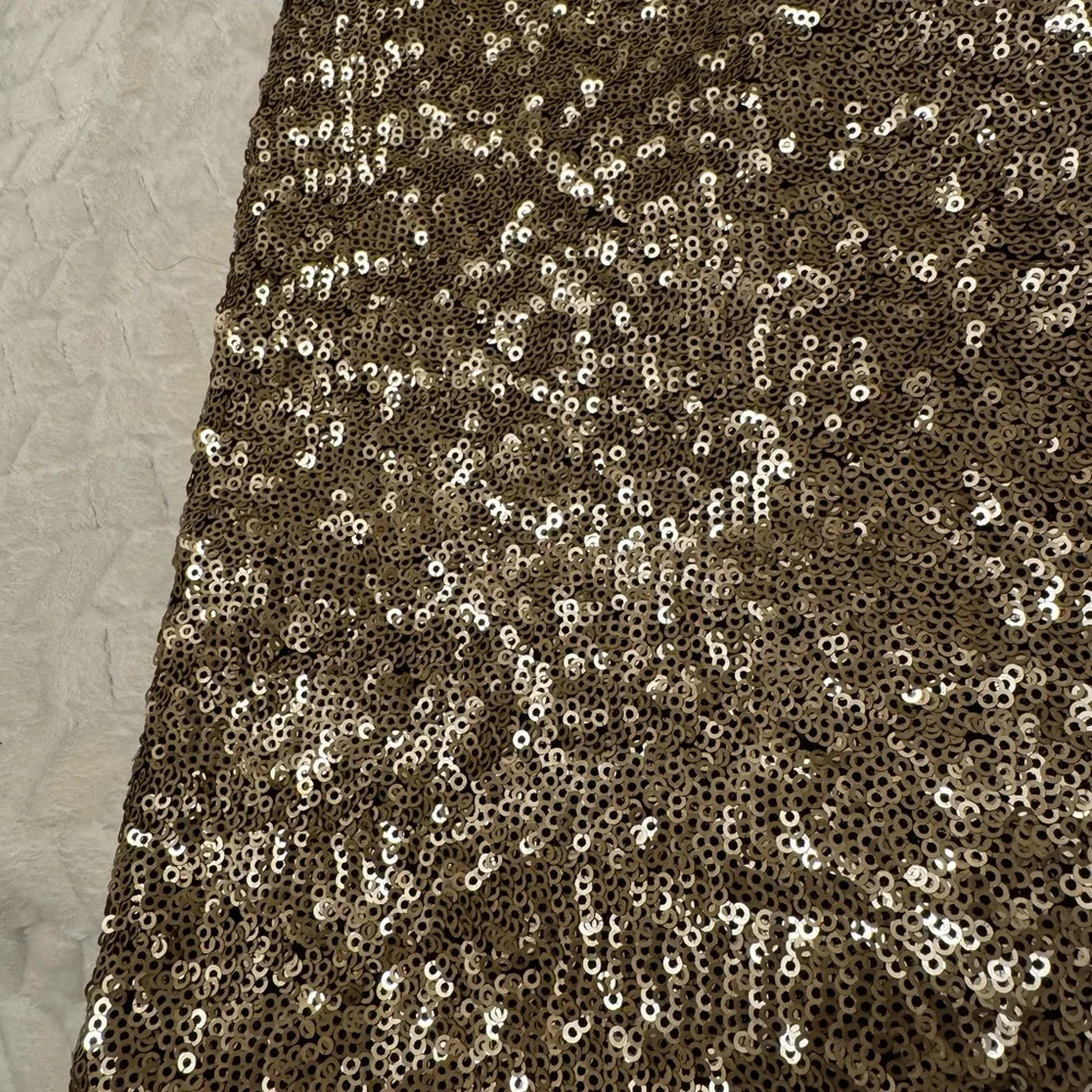 Glamorous Sequin Mini Skirt in Gold - Picture 3 of 5